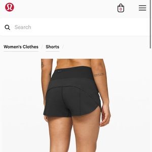 Lululemon Speed up shorts 2.5”